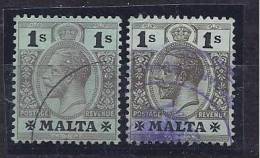 Malta1914: Michel49 Used(2 Varieties) - Malte (...-1964)