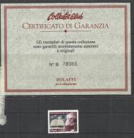 ITALIA REPUBBLICA ITALY 2007 GIOSUE´ CARDUCCI MNH VARIETA´ CERTIFICATO BOLAFFI - Errors And Curiosities