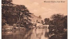 BR39463  Castle From River  Warwick    2 Scans - Warwick