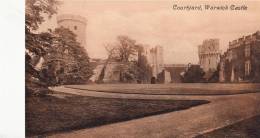 BR39466 Courtyard Castle     Warwick    2 Scans - Warwick