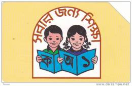 Bangladesh, BAN-05, 50 Units, Children Reading A Book (Large Magnetic Band), 2 Scans. - Bangladesch