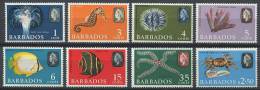 BARBADE 1966/68 - Faune Marine - Neuf Sans Charniere (Yvert 243/45/46/47/48/51/53/56) - Barbados (1966-...)