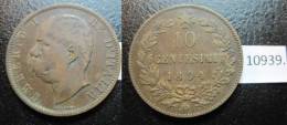 Italia  10 Centesimi 1894 Birminghan - Andere & Zonder Classificatie