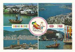 Cp, Chine, Hong-Kong, Multi-Vues, écrite 1973 - China (Hong Kong)