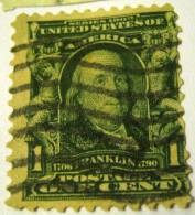 United States 1902 Franklin 1c - Used - Used Stamps