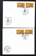 ENTIERS POSTAUX,2XPOSTAL STATIONERY,CAVE PAINTINGS,2003,ROMANIA - Prehistory