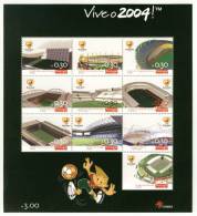 Portugal Football Euro 2004 Feuillet Stades 2003 Avec Carton Promo ** Soccer Euro 2004 Stadiums S/s 2003 W/ Promo Card** - UEFA European Championship