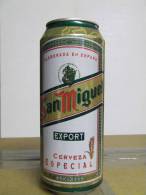 Alt126 Lattina Birra, Boite Biere, Can Beer, Lata Cerveza, 50cl, San Miguel, Export, Espana, Spain, Spagna, 1999 - Cannettes