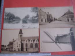 4 Postkaarten Bree  Le Pont Canal, Malta, Molen Buys, Kerk En Stadhuis - Bree