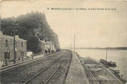 Loire Atlantique -ref A385- Mauves -le Coteau -la Voie Ferree Lige De Chemin De Fer -rails  - Carte Bon Etat  - - Mauves-sur-Loire