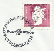 Portugal Cachet Commémoratif  Plénière Post Europ Ex - CEPT Lisbonne 1994  Event Postmark  Post Europa Plenary - 1994