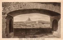 1936 ROMA - S. PIETRO VEDUTO DAL CASTEL S. ANGELO - Multi-vues, Vues Panoramiques