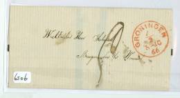 BRIEFOMSLAG * Uit 1866 Van GRONINGEN Naar De BURGEMEESTER Te WINSUM   (6506) - Lettres & Documents