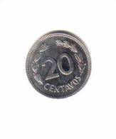 ECUADOR    20  CENTAVOS  1980  (KM# 77.2a) - Equateur