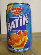 Alt136 Lattina Bibita, Boite Boisson, Can Drink, Lata Bebida, 33cl Batik, Del Monte Quality, Italia 1996 - Latas