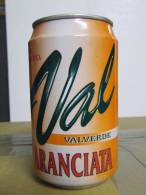 Alt143 Lattina Bibita, Boite Boisson, Can Drink, Lata Bebida, 33cl Val, Valverde, Aranciata, Orange, 1998 Italia - Cans