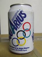 Alt146 Lattina, Boite, Can Drink, Lata Bebida, 33cl Aquarius, Oficial Juegos Olimpicos, Giochi Olimpici, Olympic Games - Latas