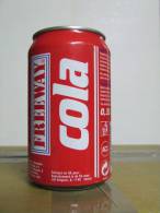 Alt152 Lattina Bibita, Boite Boisson, Can Drink, Lata Bebida, 33cl, Freeway, Cola, Liminade Met Colasmaak, Spagna, 1997 - Lattine