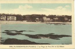 PLOUGONVELIN, Plage Et Hôtels, Rivière Bureau 3996, Voyagée En 1933 - Plougonvelin
