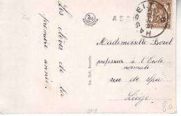 GRIFFE : PK PZ (B) "HASSELT 1939" + Griffe " ASCH" - Linear Postmarks
