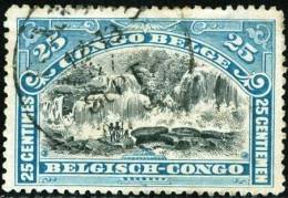 BELGIAN CONGO, CONGO BELGA, 1915, LANDSCAPES, FRANCOBOLLO USATO, Scott 62 - Used Stamps