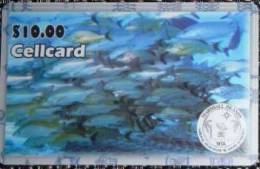 Marshall Islands - MRS-NTA-05, Prepaid Phonecard, 10$, Fishes , Used - Islas Marshall