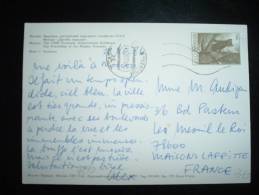 CP POUR LA FRANCE TP 35K ANIMAL OBL. 28.10.86 - Lettres & Documents