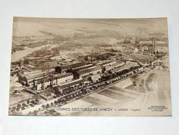 Carte Postale Ancienne : VINCEY : Usines Des Tubes De Vincey - Vincey