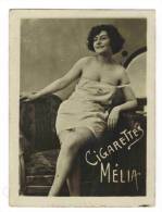 CHROMO CIGARETTES MELIA ALGER PIN UP : "Femme EN Déshabillé" - Melia