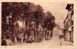 62  HESDIN    PAS DE CALAIS  -  HOTEL  DE  FRANCE  - CPSM   SEPIA  9x14  TBE - Hesdin