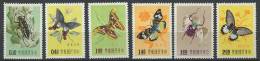 FORMOSE 1958 - Papillon - Neuf, Legere Trace De Charniere (Yvert 249/54) - Nuevos