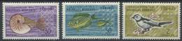 NOUVELLES HEBRIDES 1963 - Poisson Oiseau - Neuf, Trace De Charniere (Yvert 204/06) - Unused Stamps