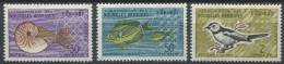 NOUVELLES HEBRIDES 1963 - Poisson Oiseau - Neuf, Trace De Charniere (Yvert 204/06) - Nuovi