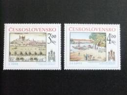 CHECOSLOVAQUIA TCHÉCOSLOVAQUIE 1980 MOTIVOS HISTORICOS DE BRATISLAVA Yvert 2412 / 13 ** MNH - Ongebruikt