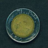 ITALY - 1986 500 Lira Bimetal Circulated As Scan - 500 Lire