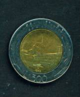 ITALY - 1988 500 Lira Bimetal Circulated As Scan - 500 Lire