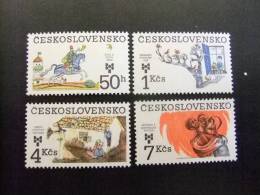 CHECOSLOVAQUIA TCHÉCOSLOVAQUIE 1983 LIBROS PARA NIÑOS Yvert  2542 / 2545 ** MNH - Ongebruikt