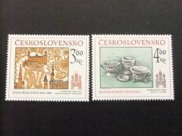 CHECOSLOVAQUIA TCHÉCOSLOVAQUIE 1984 MOTIVOS HISTORICOS Yvert 2639 /2640 ** MNH - Ongebruikt