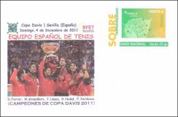Sobre Prefranqueado Especial De Temática Deportes: TENIS - Final Copa Davis. - 1931-....