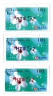 ATM Frama Stamps-2008 1st Blossoms Tung Tree - Black,blue,red - Flower Unusual - Oddities On Stamps