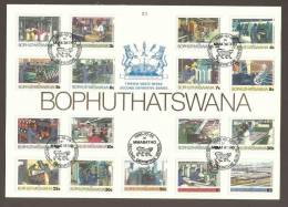 Bophuthatswana - 1985 - Second Definitive Folder Industries - Bofutatsuana