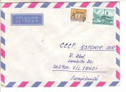 GOOD HUNGARY Postal Cover To ESTONIA 1982 - Good Stamped: Architecture ; Bus - Brieven En Documenten