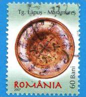 ROMANIA - USATO - 2007 - Ceramica - Piatto - 60 B - Used Stamps