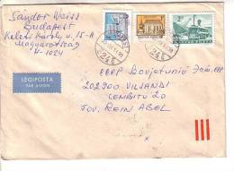 GOOD HUNGARY Postal Cover To ESTONIA 1982 - Good Stamped: Architecture ; Bus - Covers & Documents