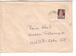 GOOD HUNGARY Postal Cover To ESTONIA 1977 - Good Stamped: Architecture - Covers & Documents