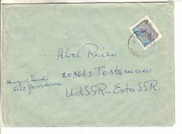 GOOD HUNGARY Postal Cover To ESTONIA 1978 - Good Stamped: Architecture - Storia Postale