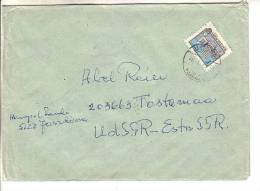 GOOD HUNGARY Postal Cover To ESTONIA 1978 - Good Stamped: Architecture - Briefe U. Dokumente