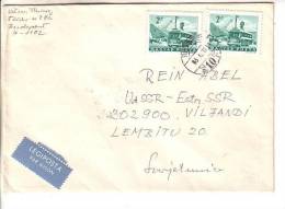 GOOD HUNGARY Postal Cover To ESTONIA 1983 - Good Stamped: Bus - Brieven En Documenten