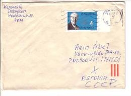 GOOD HUNGARY Postal Cover To ESTONIA 1987 - Good Stamped: Medicine - Dr Marek Jozsef - Lettres & Documents