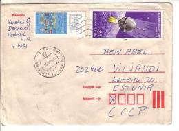 GOOD HUNGARY Postal Cover To ESTONIA 1986 - Good Stamped: Budapest ; Space - Storia Postale